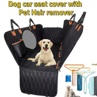 Nw4Lbs 54*58 Inch Dog Car Seat Cover Back Seat Cover with Mesh, Waterproof Pet Carrier Cars Rear Back Seat Mat Hammock Cushion
