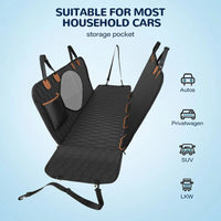 Nw4Lbs 54*58 Inch Dog Car Seat Cover Back Seat Cover with Mesh, Waterproof Pet Carrier Cars Rear Back Seat Mat Hammock Cushion